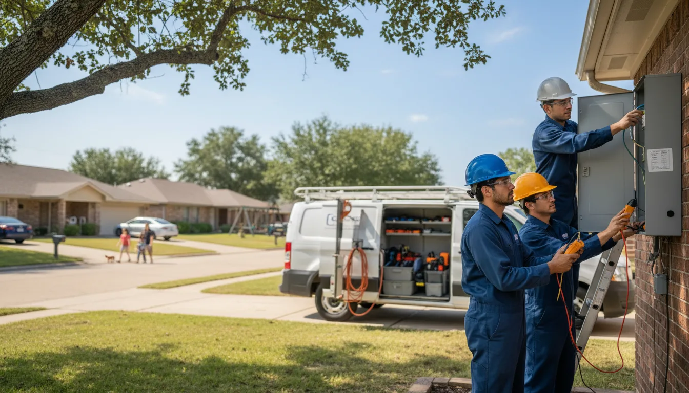 Certified electrician providing emergency electrical services in Linden, AL